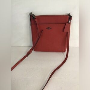 Coach Crossgrain Messenger Crossbody Deep Red